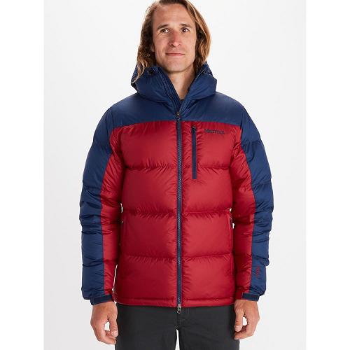 Marmot Down Jacket Dark Red NZ - Guides Jackets Mens NZ8352970